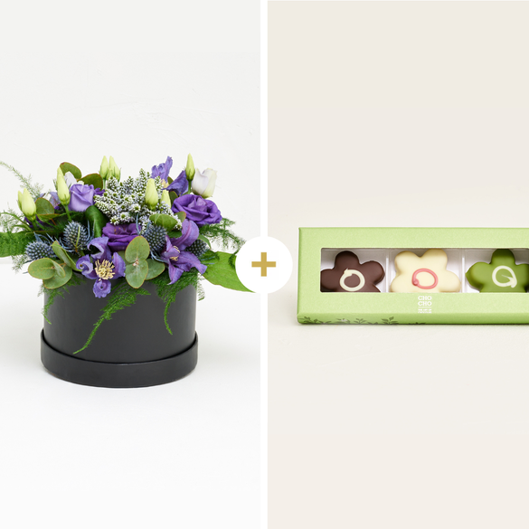 Den charmerende med marcipanblomster